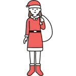 Santa Claus Female SVG Icon